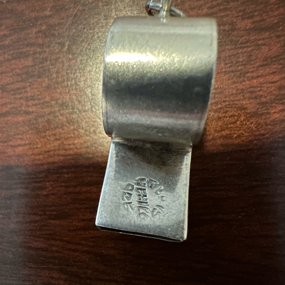 Taxco Vintage Sterling Silver Working Whistle Charm or Pendant 925 - Picture 5 of 6
